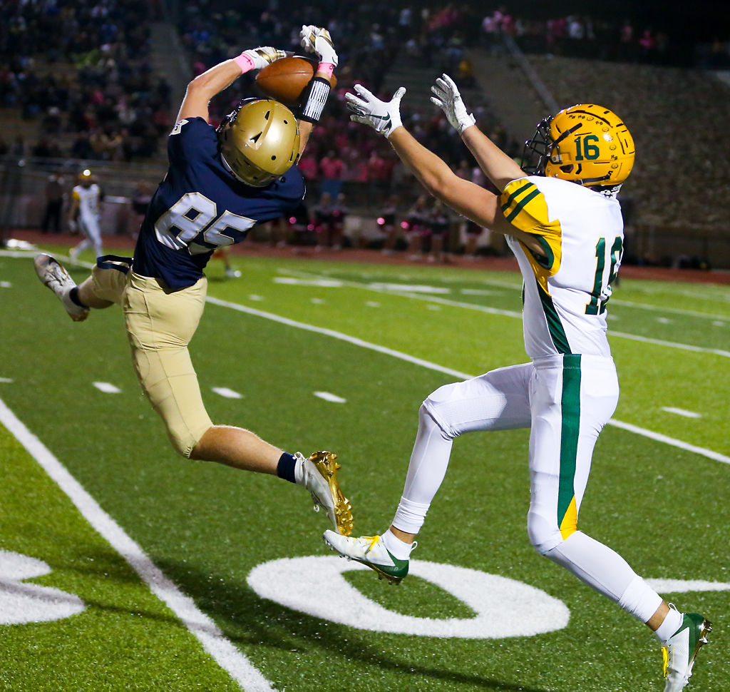 Griffin Buschjost intercepts a pass